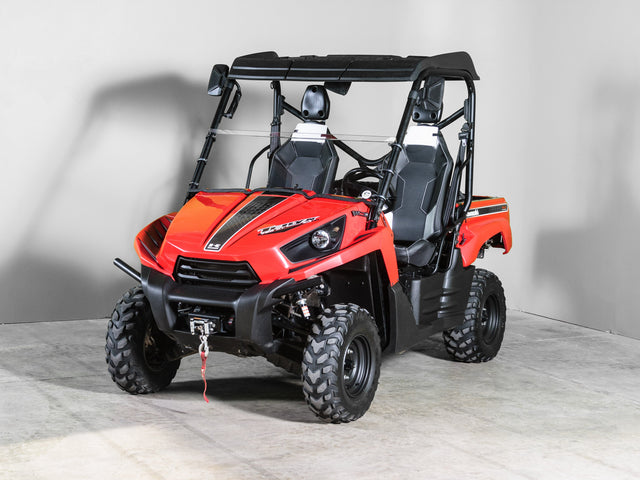 Photo of TK00890 2010-2013 KAWASAKI TERYX 2 SEATER HALF UTV WINDSHIELD - SCRATCH RESISTANT 1/4” by TerraRider UTV Windshields & Accessories - Premium for UTVs / Side by Sides