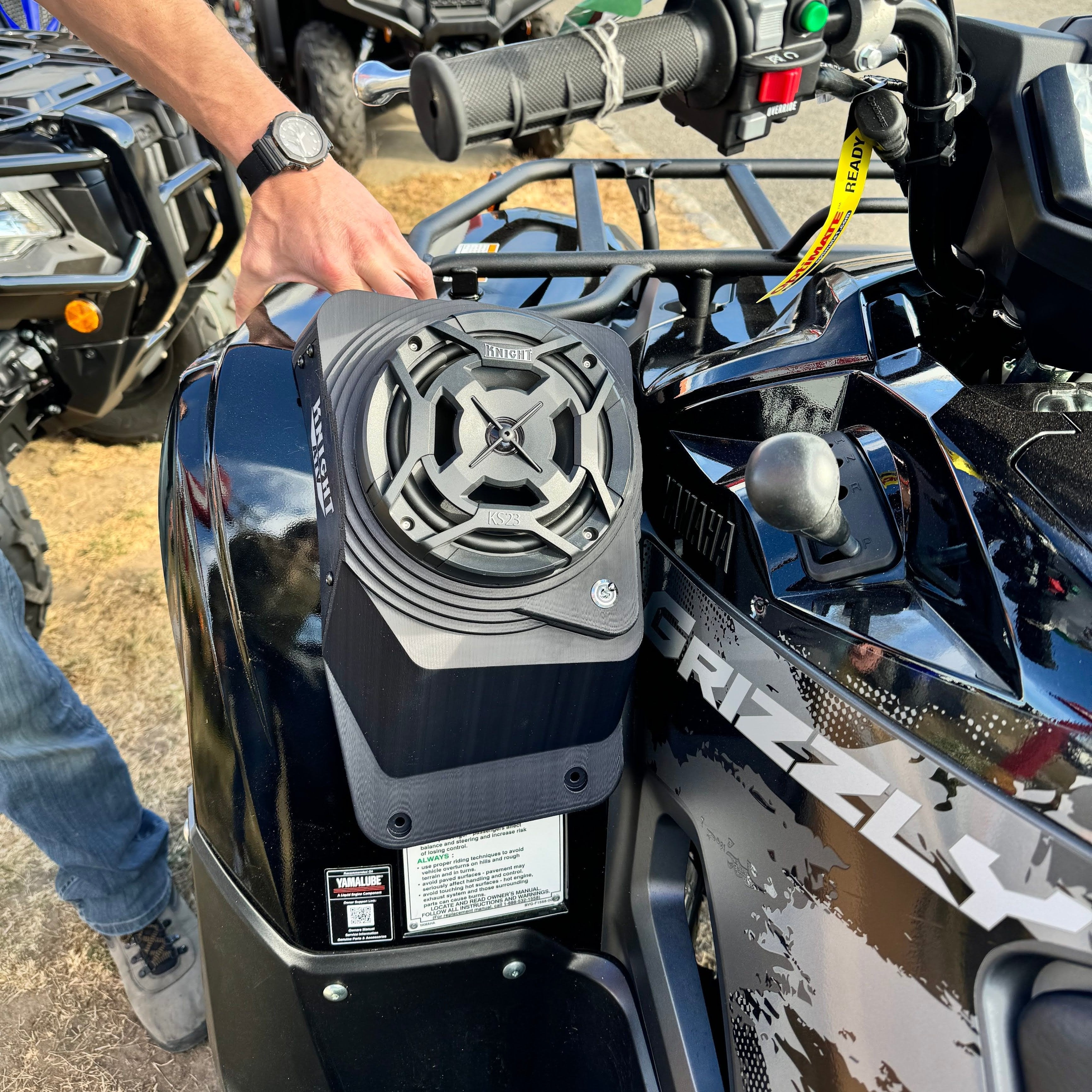 Photo of Yamaha Grizzly 700 (16–25) Bluetooth LED ATV Sound System by Knight ATV - Premium Power Sports for UTVs / Side by Sides