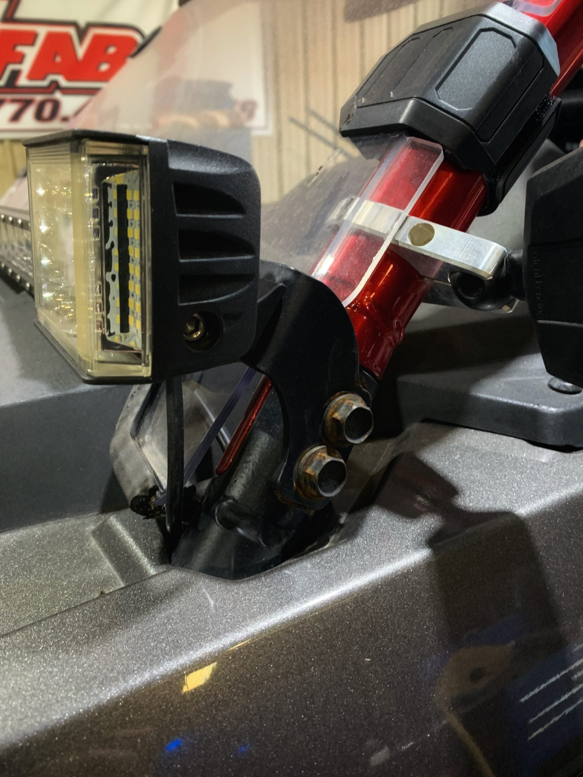 Photo of Light Bar Mounting Tabs by L&W Fab - Premium Light Bars for UTVs / Side by Sides
