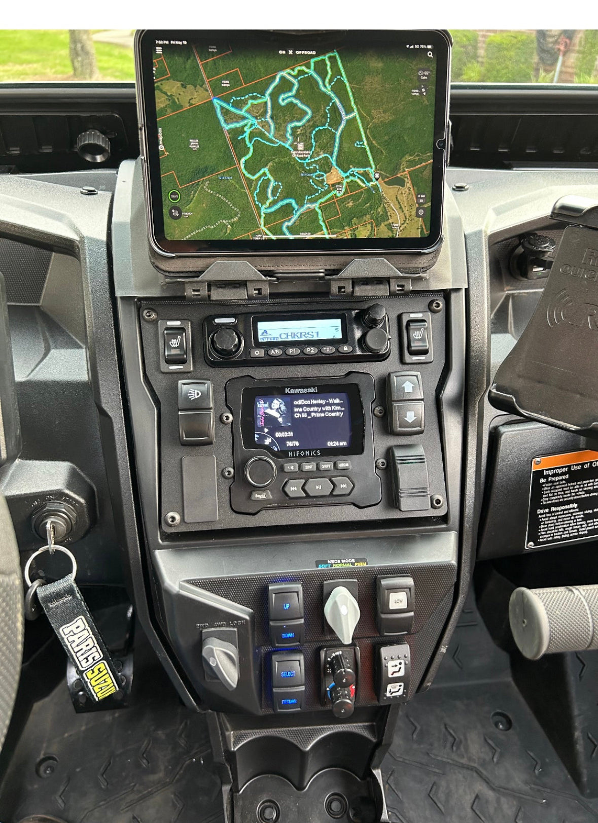 Photo of SFM Kawasaki KRX Custom Dash Mount by StayFlush Motorsports - Premium for UTVs / Side by Sides