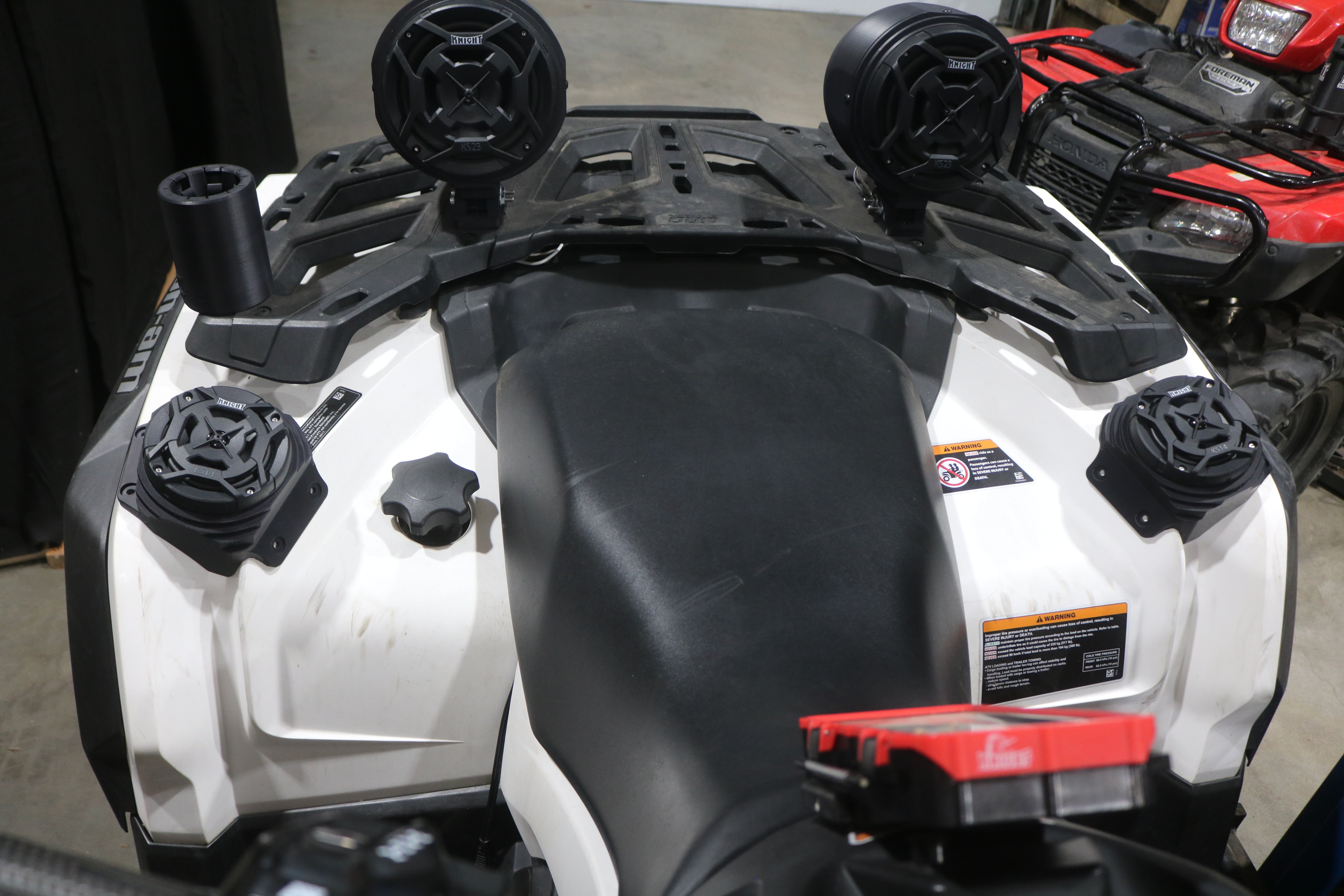 Photo of Can Am Outlander (12–25) Bluetooth LED ATV Surround Sound System by Knight ATV - Premium Power Sports for UTVs / Side by Sides