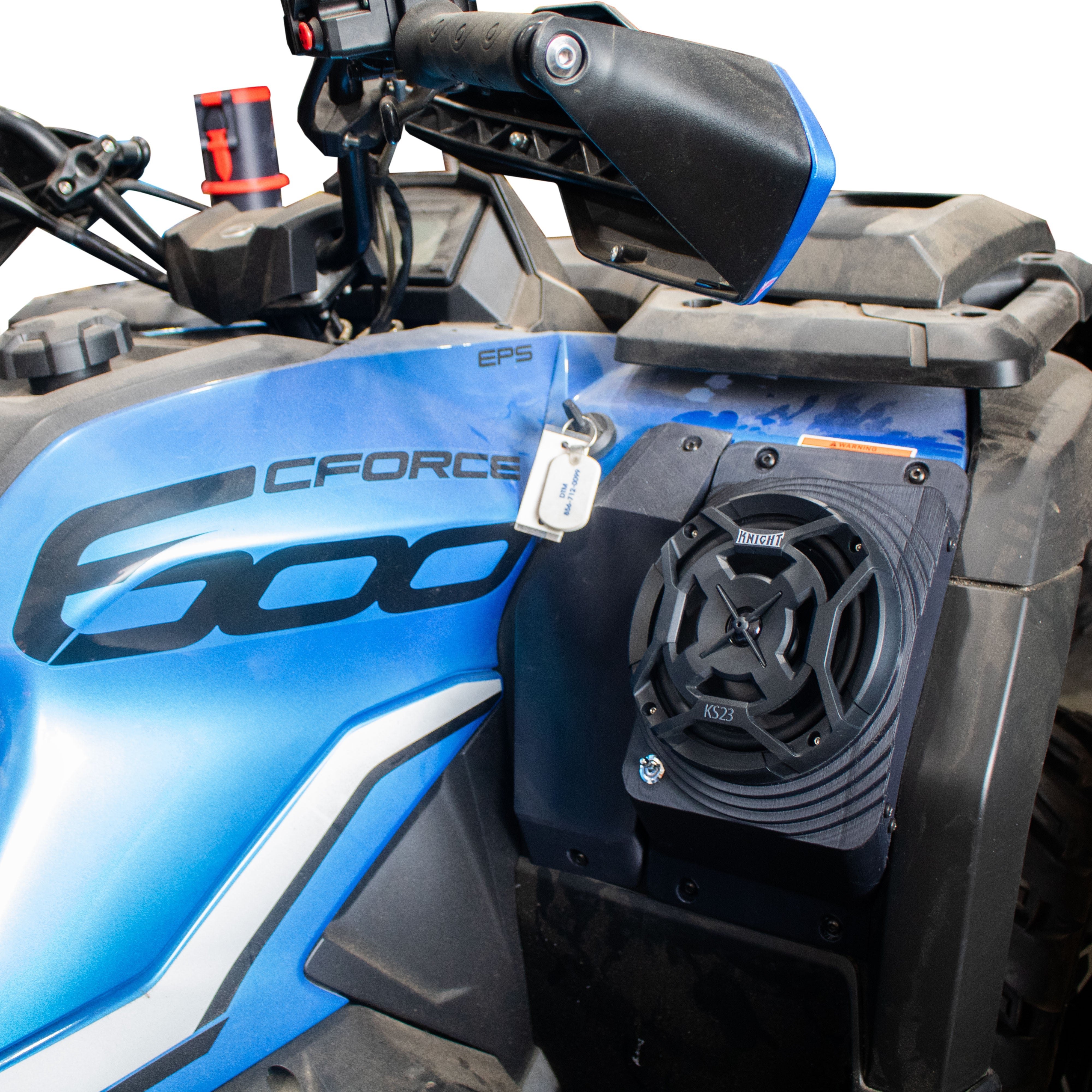 Photo of 2022 to 2025 CFMOTO CForce 600 Fender Speaker Housings Only by Knight ATV - Premium Audio for UTVs / Side by Sides