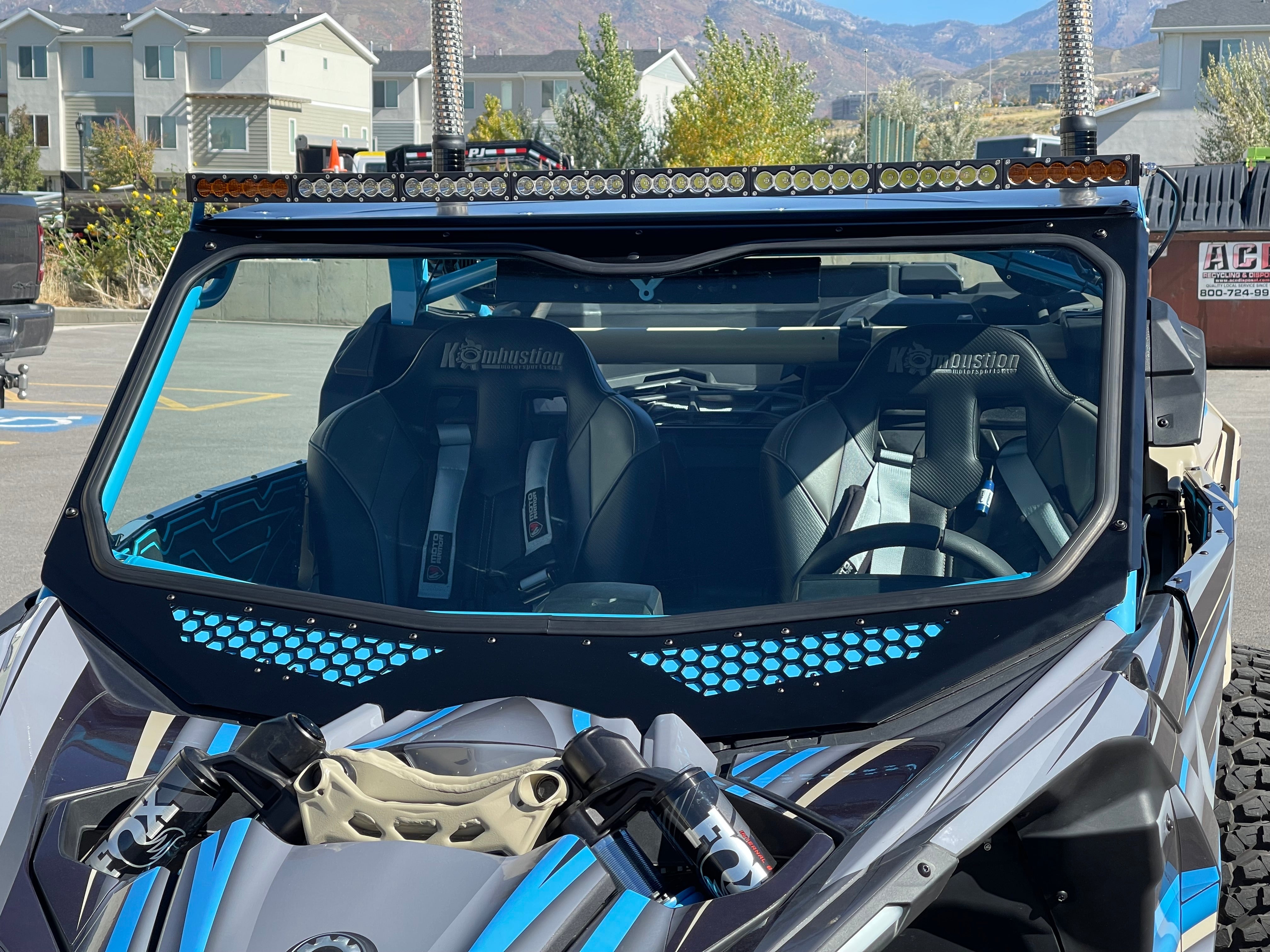 Photo of Can-Am Maverick X3 Full Glass Windshield for VOODOO Cage by Moto Armor - Premium Windshields for UTVs / Side by Sides
