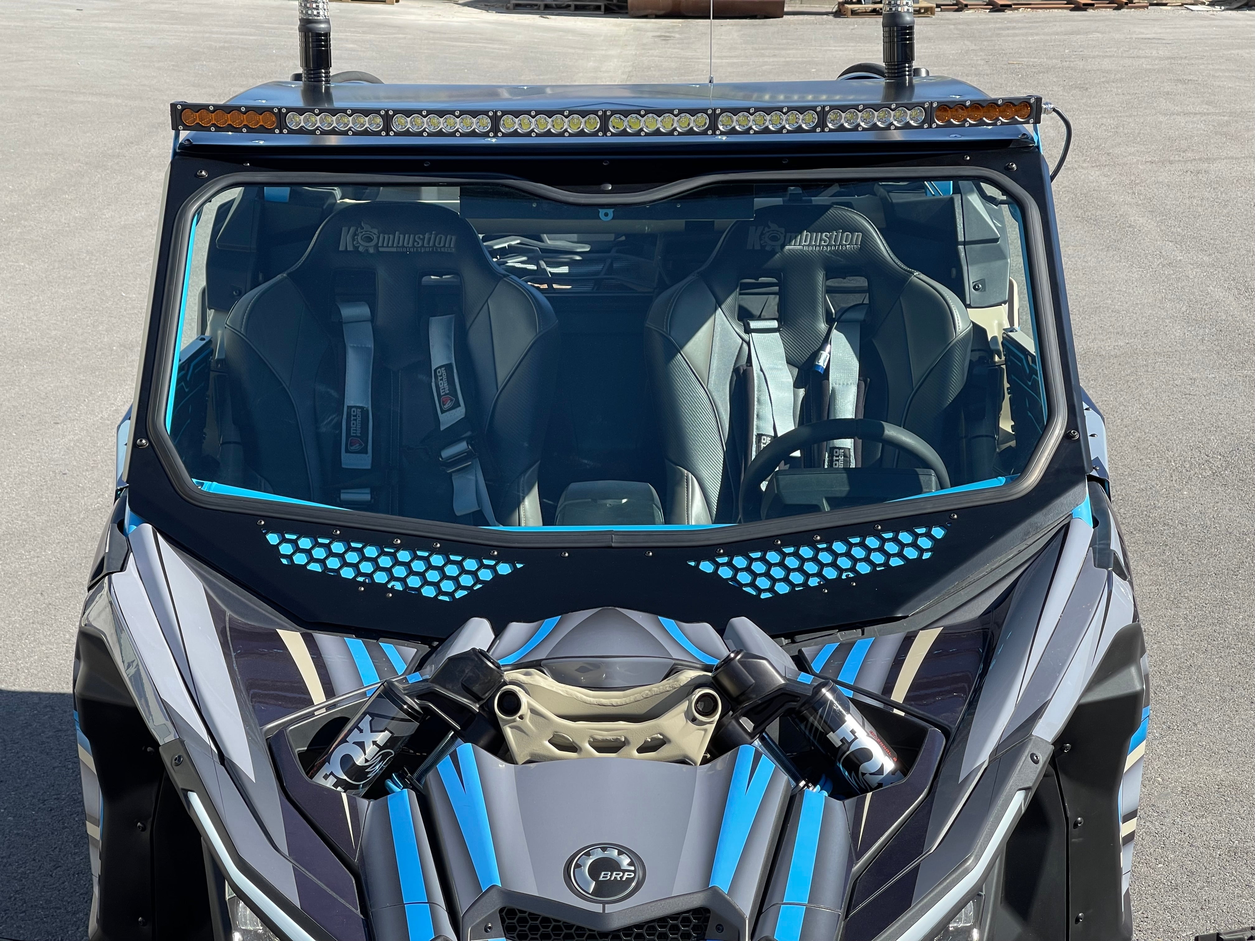 Photo of Can-Am Maverick X3 Full Glass Windshield for VOODOO Cage by Moto Armor - Premium Windshields for UTVs / Side by Sides