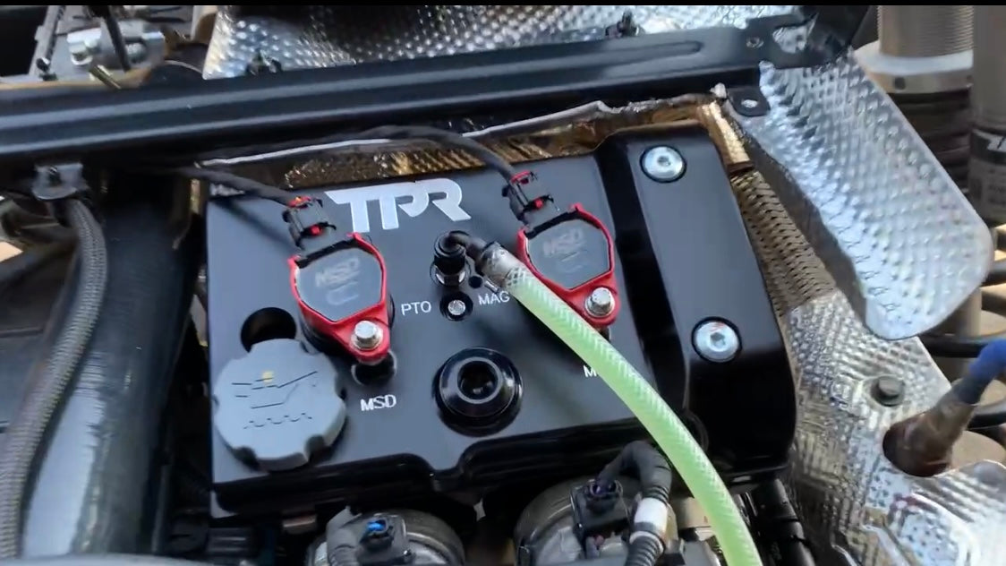 Photo of TPR010W - Full Flow Water Kit for Billet Valve Cover - RZR by TPR Industry - Premium for UTVs / Side by Sides