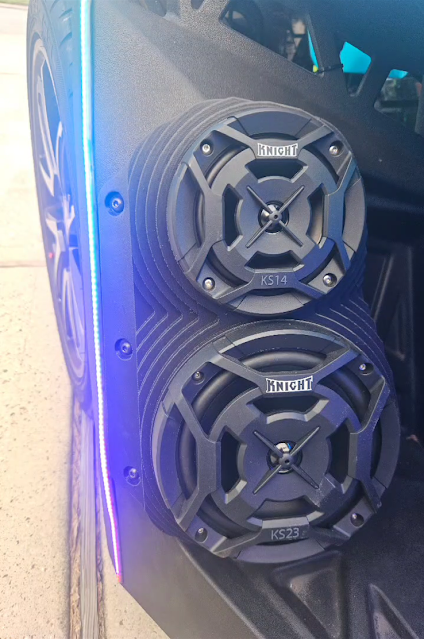 Photo of Polaris Slingshot Bluetooth LED Sound System by Knight ATV - Premium Audio for UTVs / Side by Sides