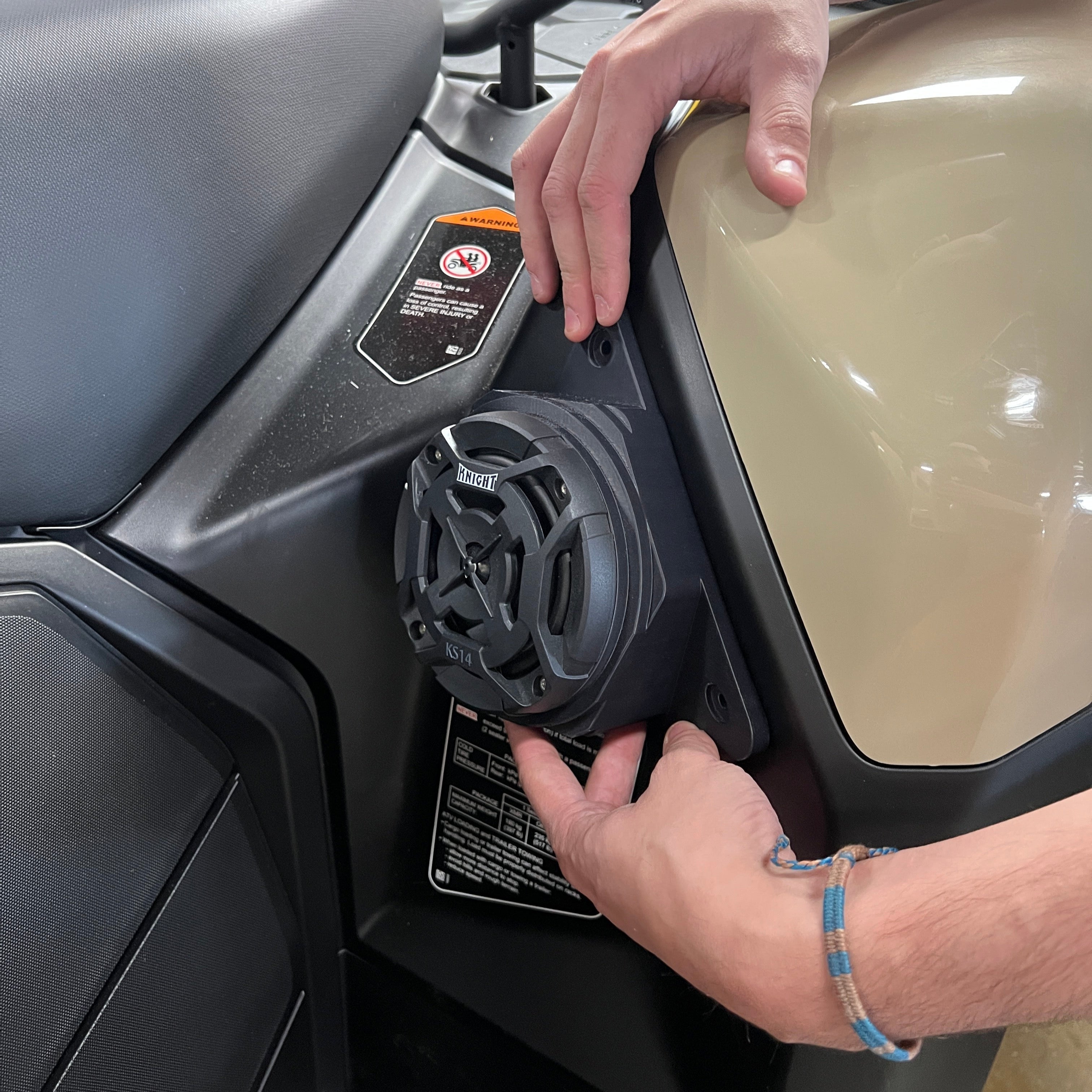 Photo of Can Am Outlander (12–25) Bluetooth LED Double ATV Surround Sound System by Knight ATV - Premium Power Sports for UTVs / Side by Sides