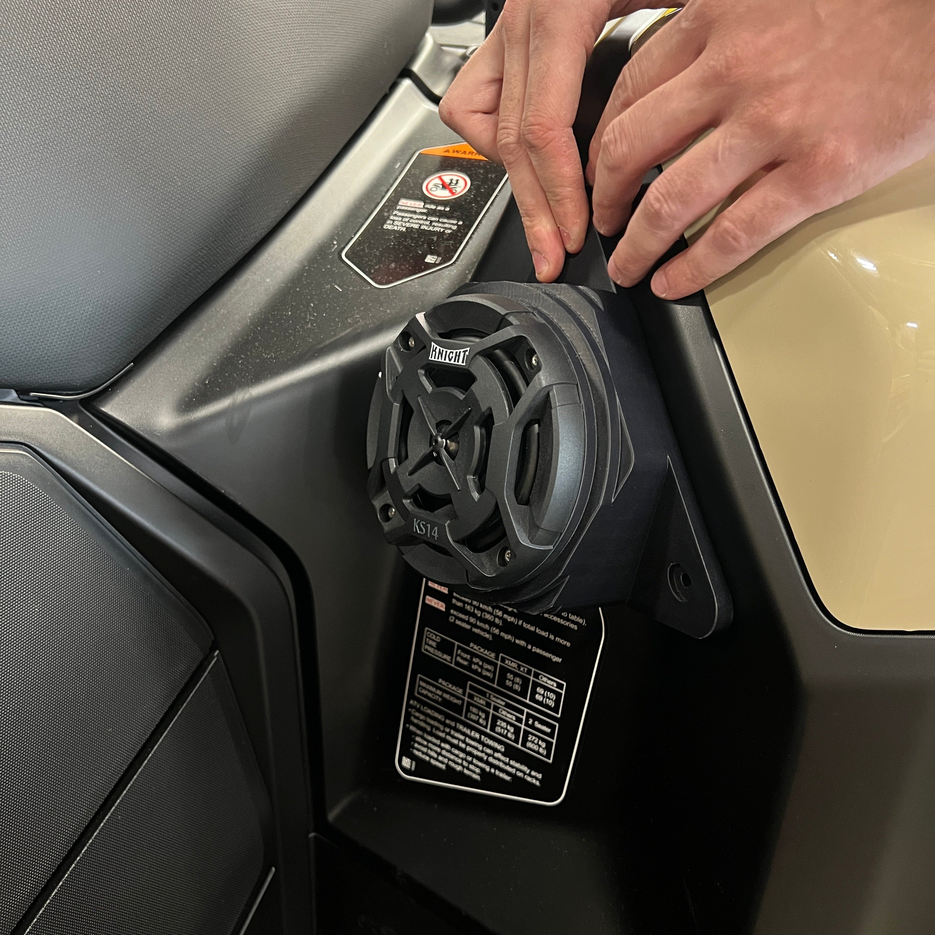 Photo of Can Am Outlander (12–25) Bluetooth LED Double ATV Surround Sound System by Knight ATV - Premium Power Sports for UTVs / Side by Sides