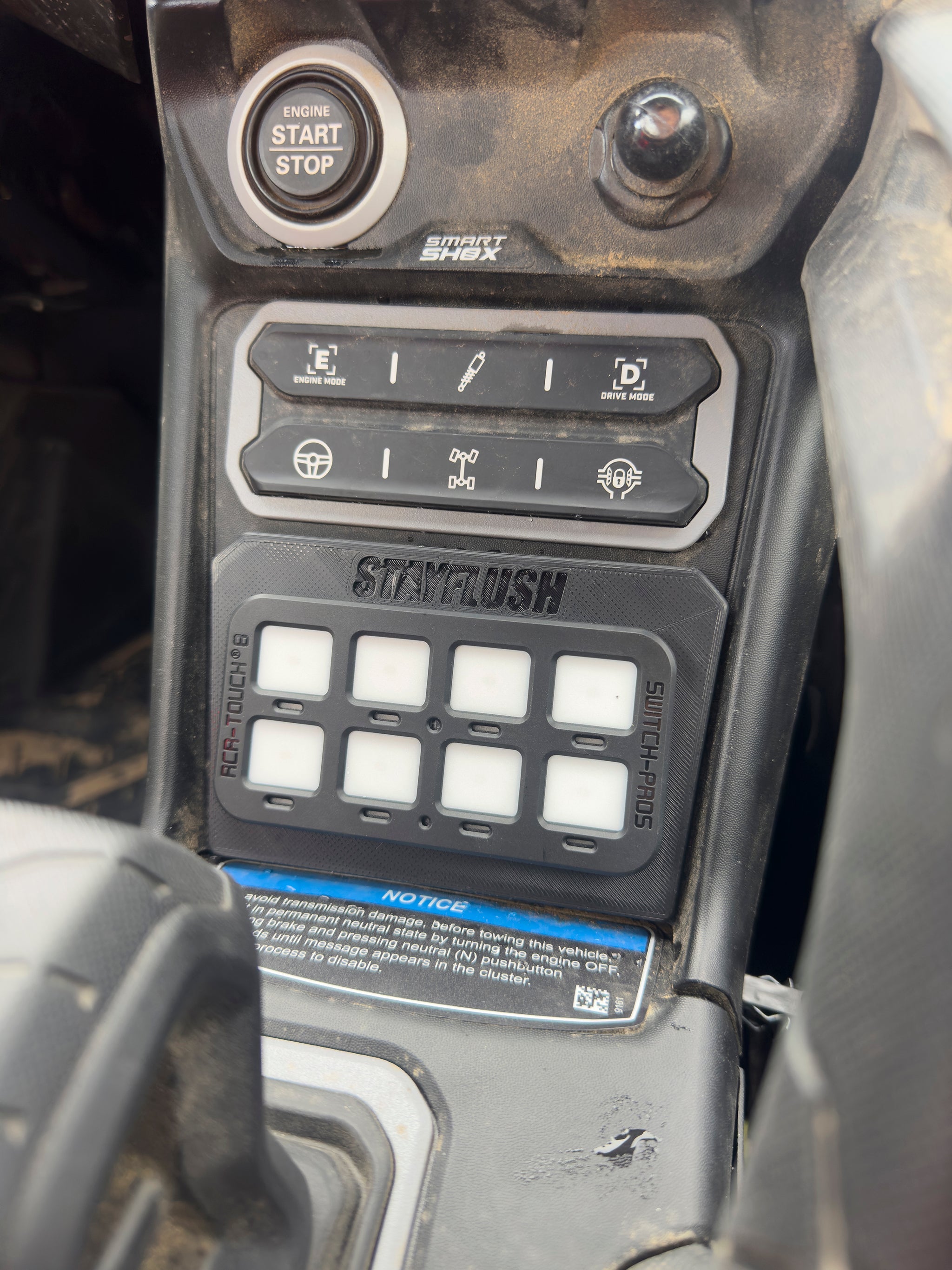 Photo of SFM MaverickR Switchpro 9100 Mount by StayFlush Motorsports - Premium for UTVs / Side by Sides