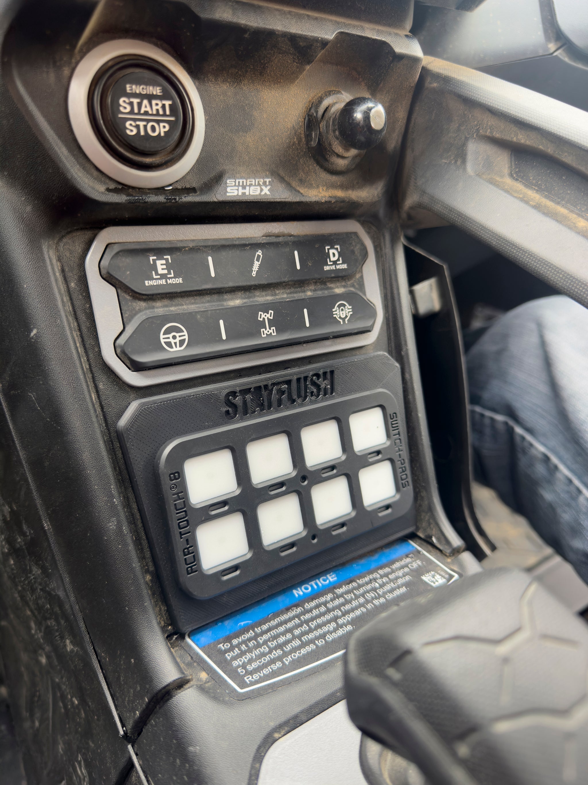 Photo of SFM MaverickR Switchpro 9100 Mount by StayFlush Motorsports - Premium for UTVs / Side by Sides