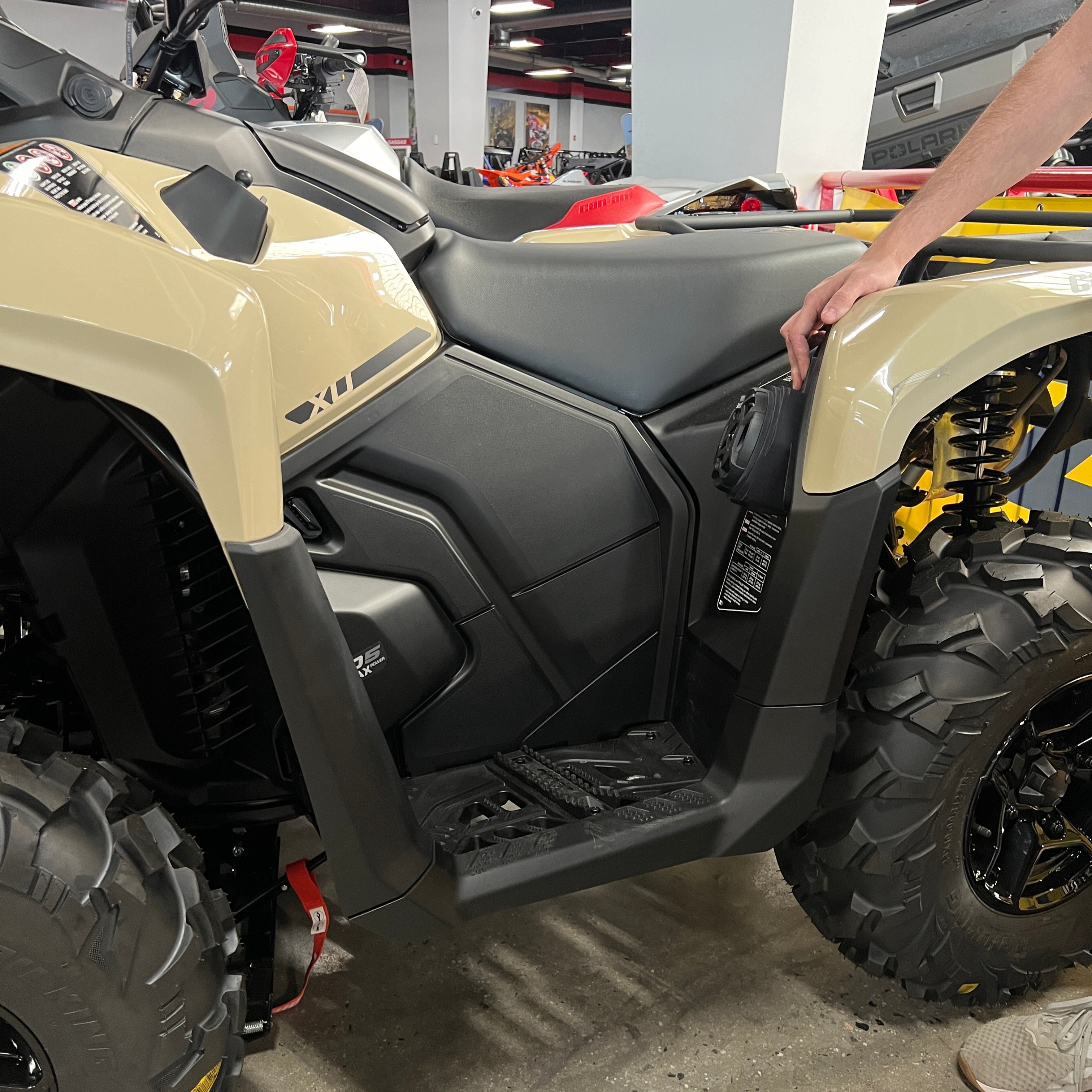 Photo of Can Am Outlander (12–25) Bluetooth LED Double ATV Surround Sound System by Knight ATV - Premium Power Sports for UTVs / Side by Sides