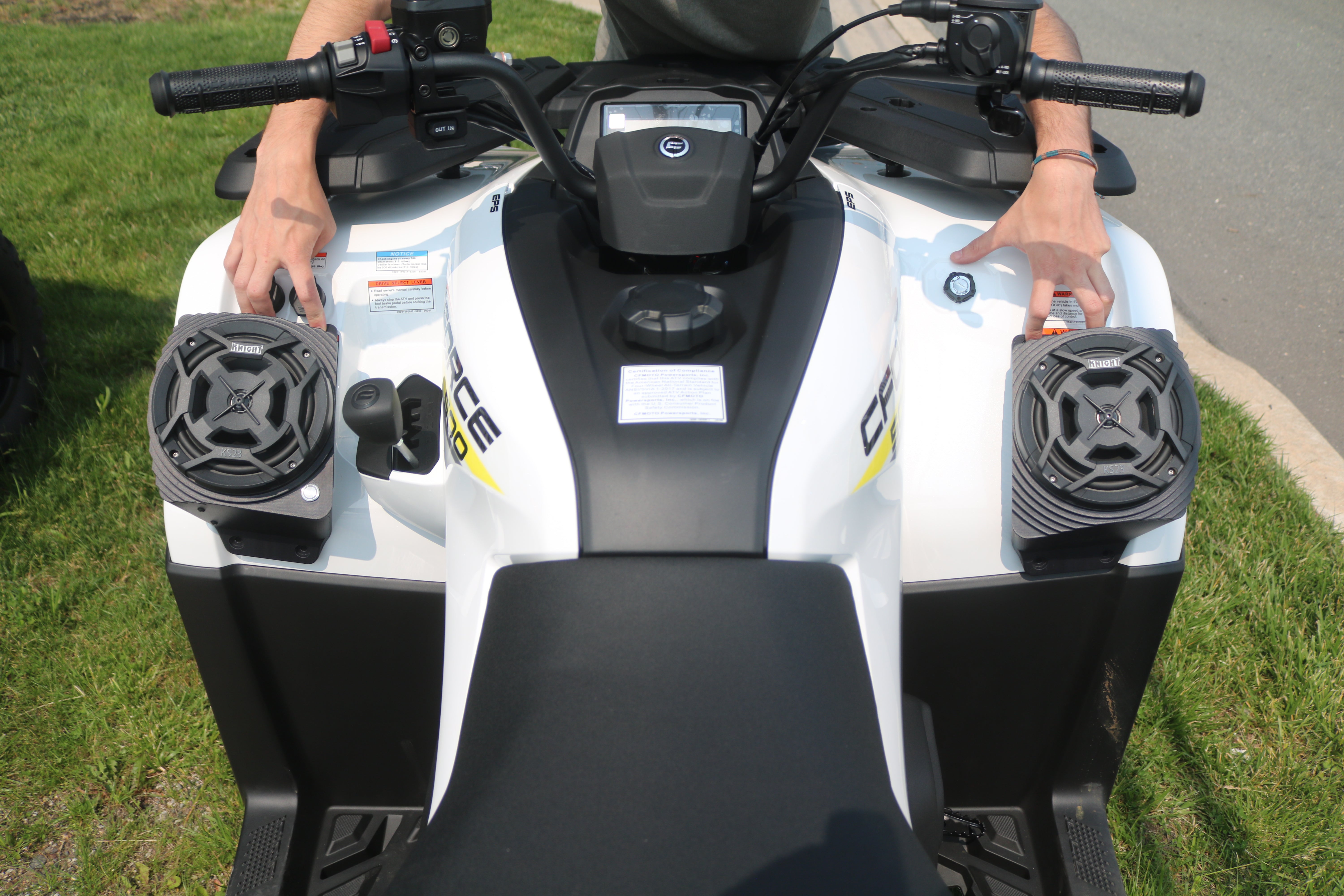 Photo of CFMOTO CForce 400/500 (22–25) Bluetooth LED ATV Sound System by Knight ATV - Premium Power Sports for UTVs / Side by Sides