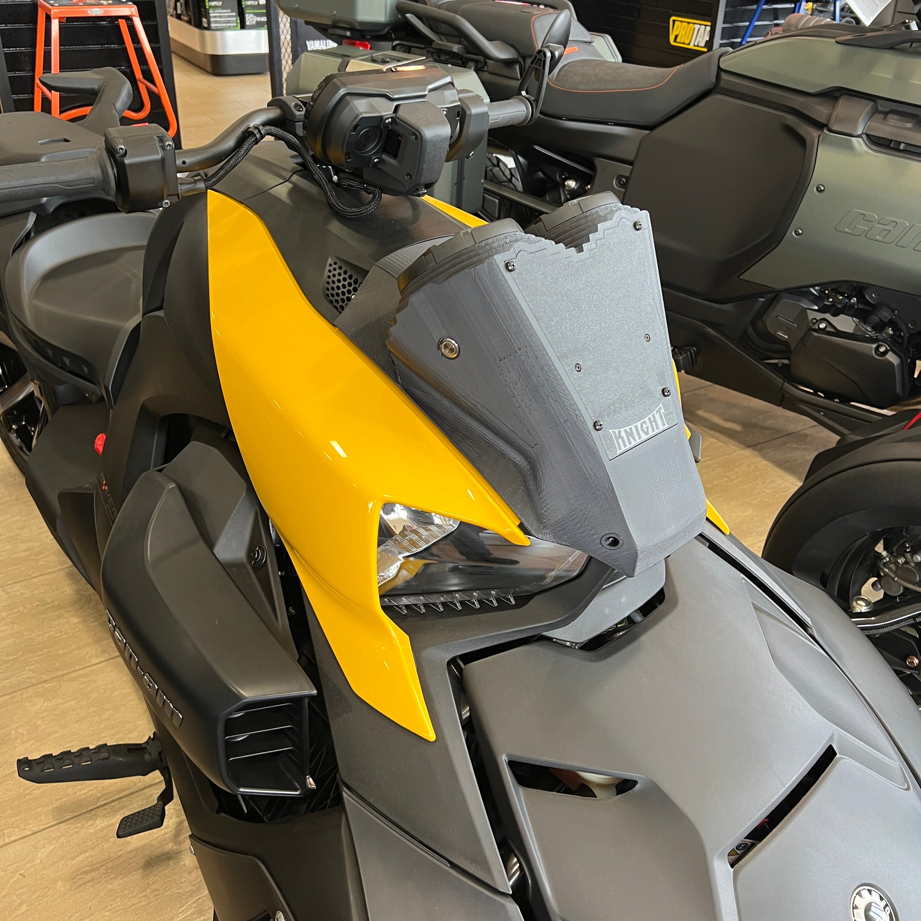 Photo of Can-Am Ryker 2-Speaker Bluetooth Hood Replacement by Knight ATV - Premium Power Sports for UTVs / Side by Sides