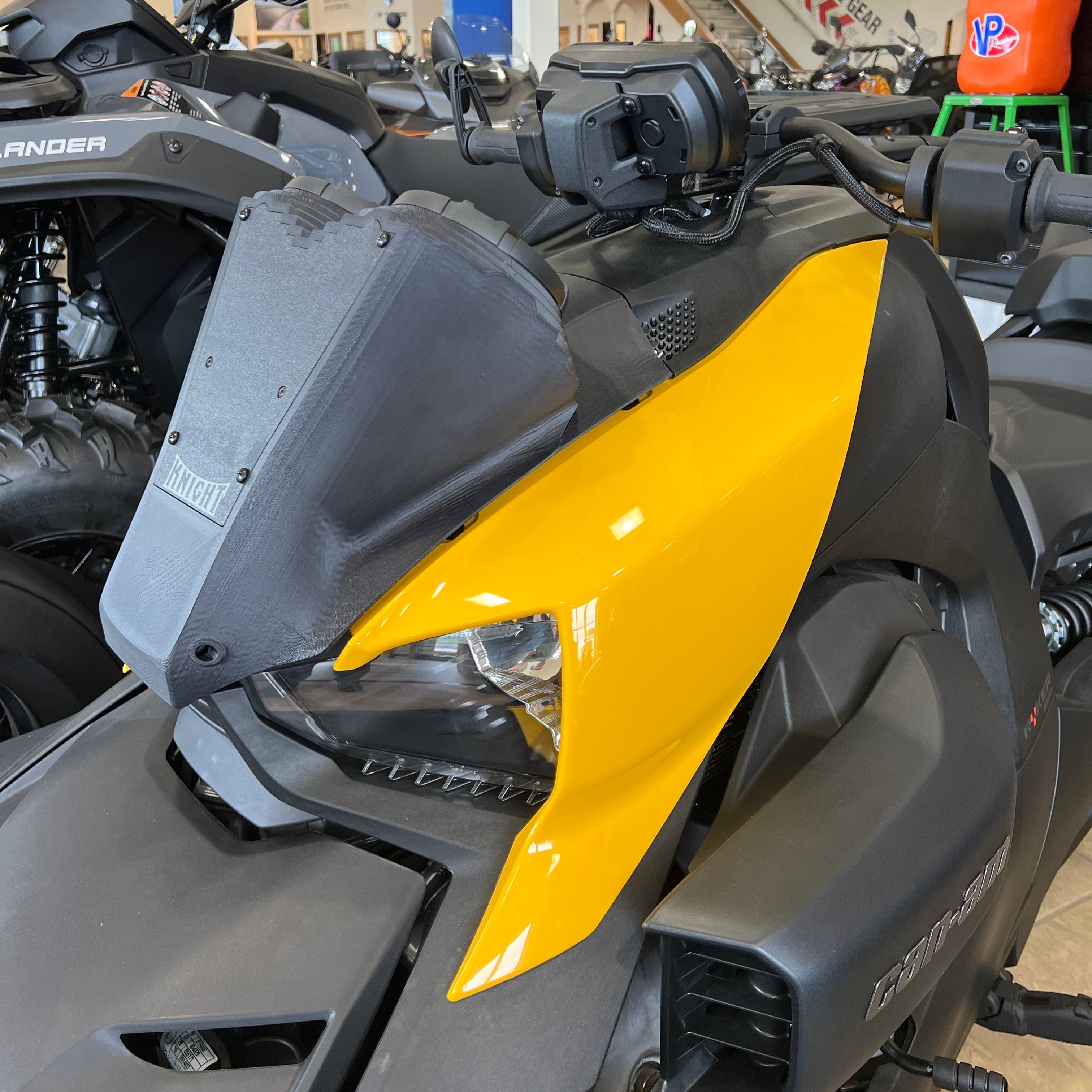 Photo of Can-Am Ryker 2-Speaker Bluetooth Hood Replacement by Knight ATV - Premium Power Sports for UTVs / Side by Sides