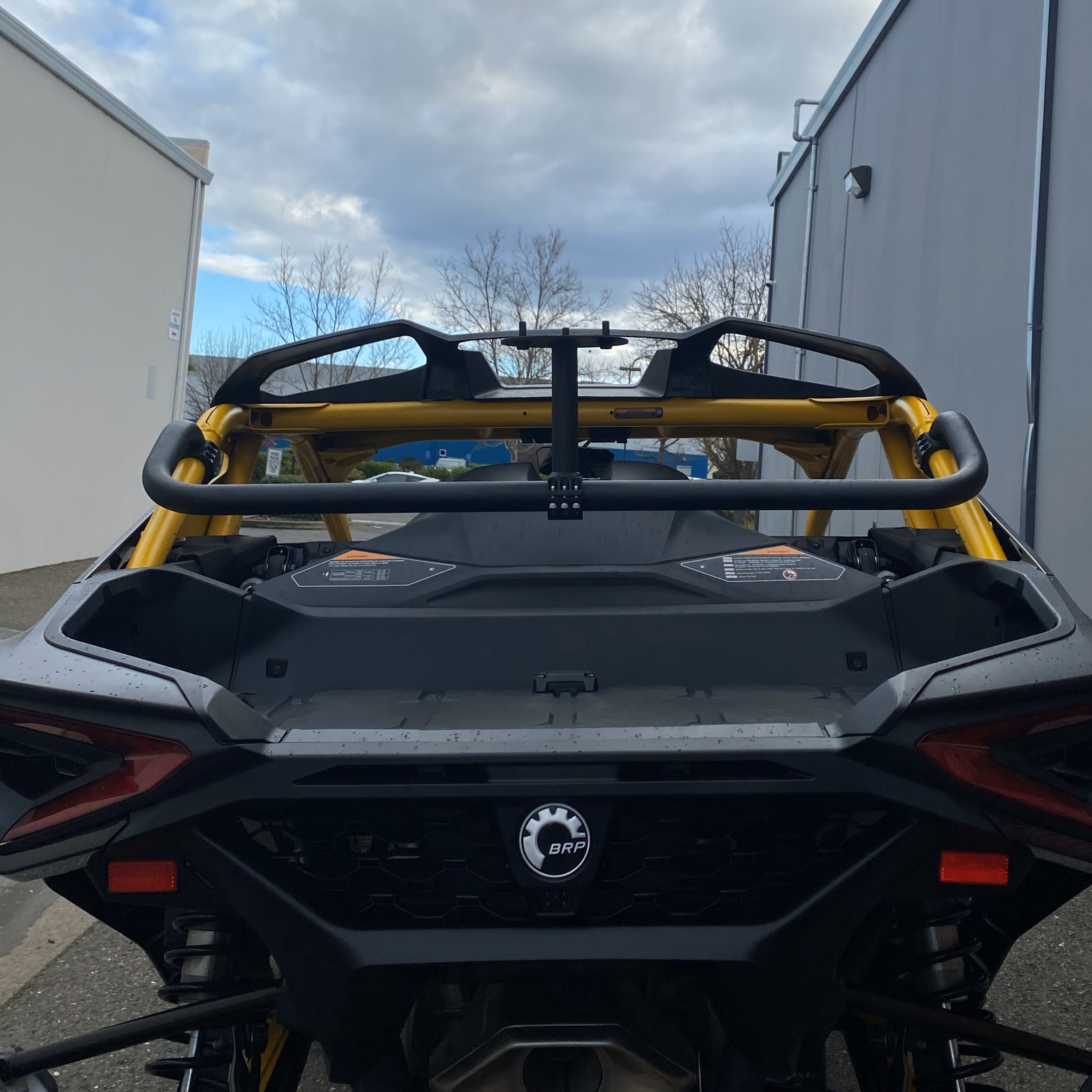 Photo of Can-Am Maverick R Dual Clamp Spare Tire Mount by Factory UTV - Premium Spare Tire Mounts for UTVs / Side by Sides