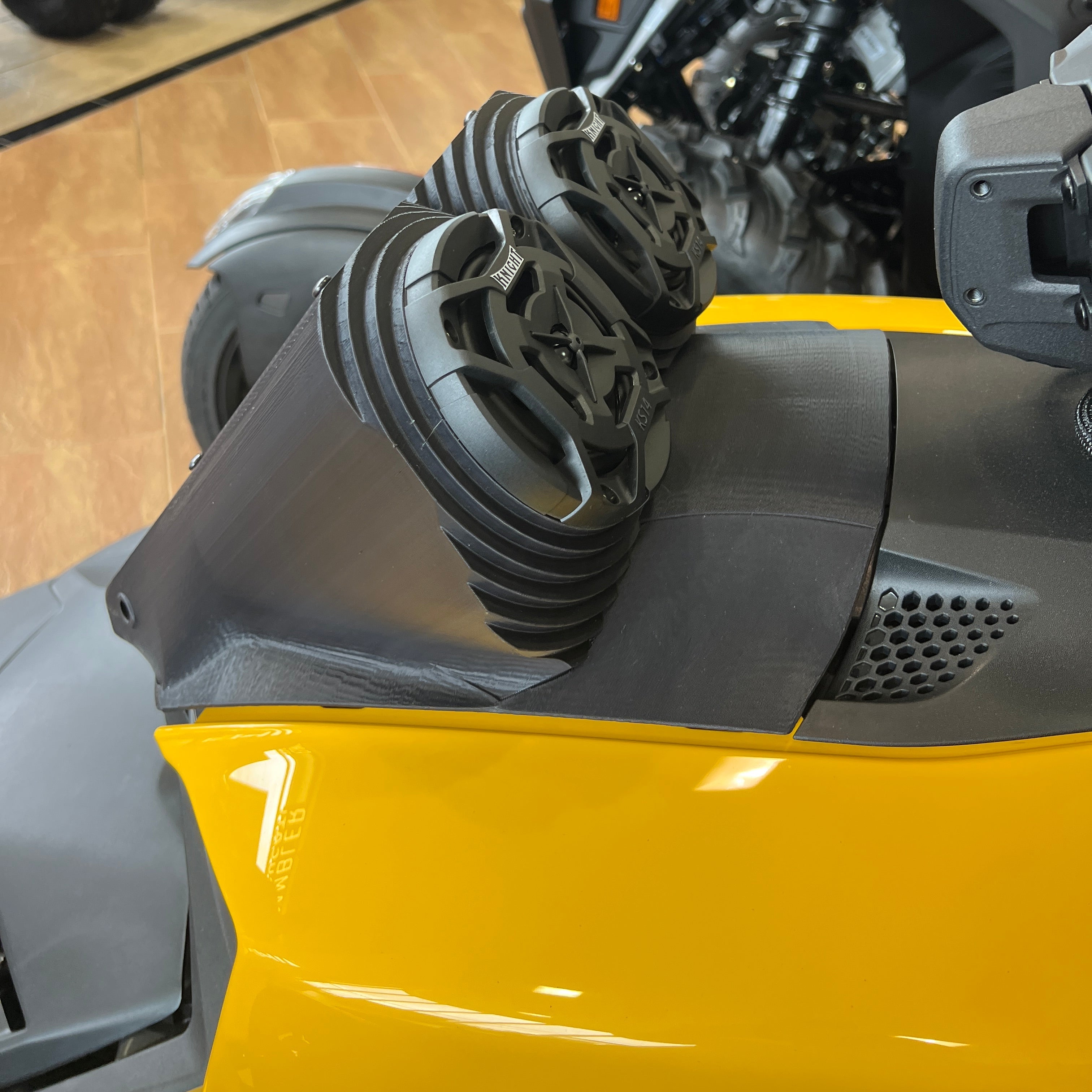 Photo of Can-Am Ryker 2-Speaker Bluetooth Hood Replacement by Knight ATV - Premium Power Sports for UTVs / Side by Sides