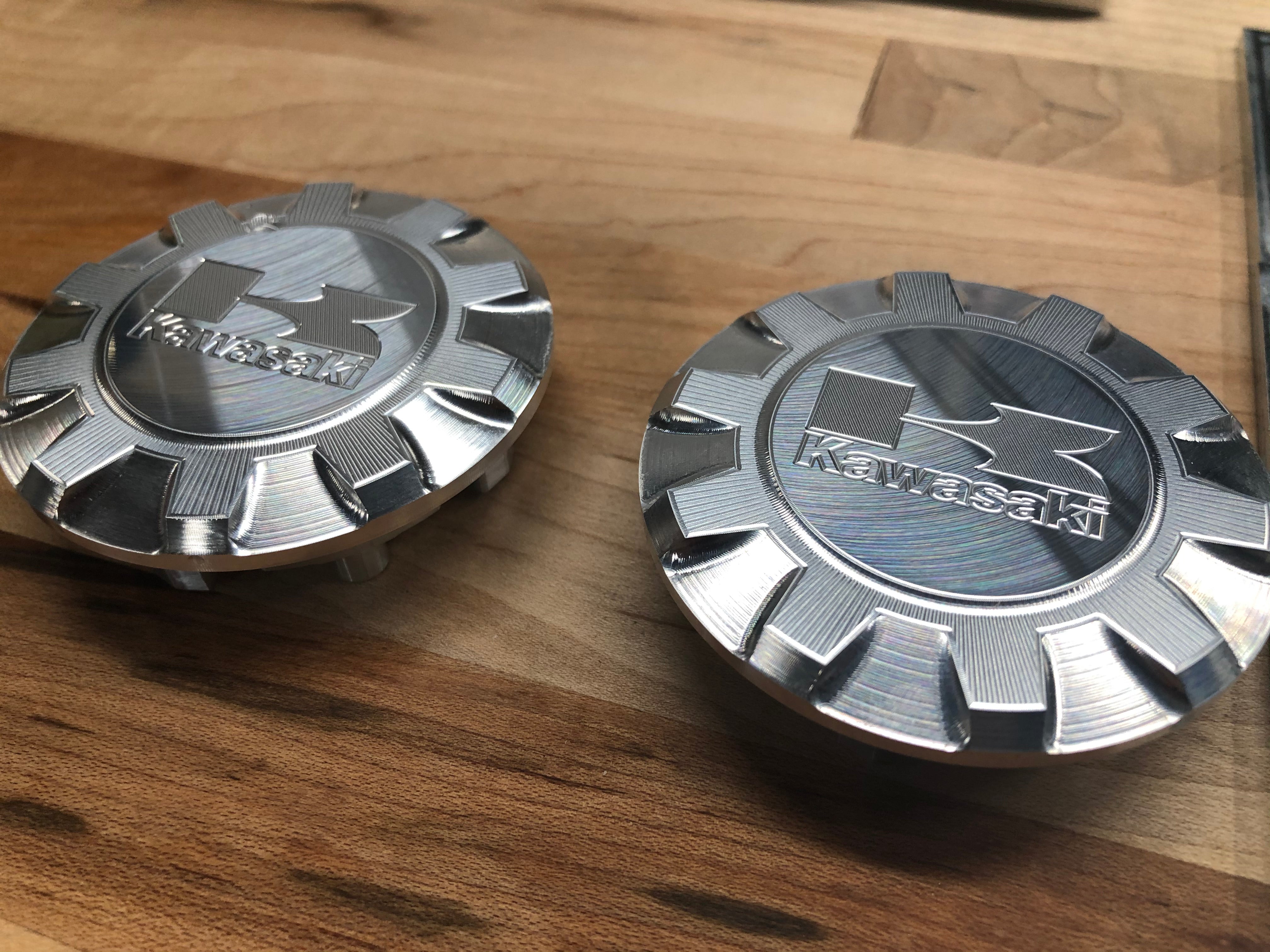 Photo of Kawasaki Teryx 2/4 Billet Steering Wheel Cap by Viper Machine - Premium for UTVs / Side by Sides