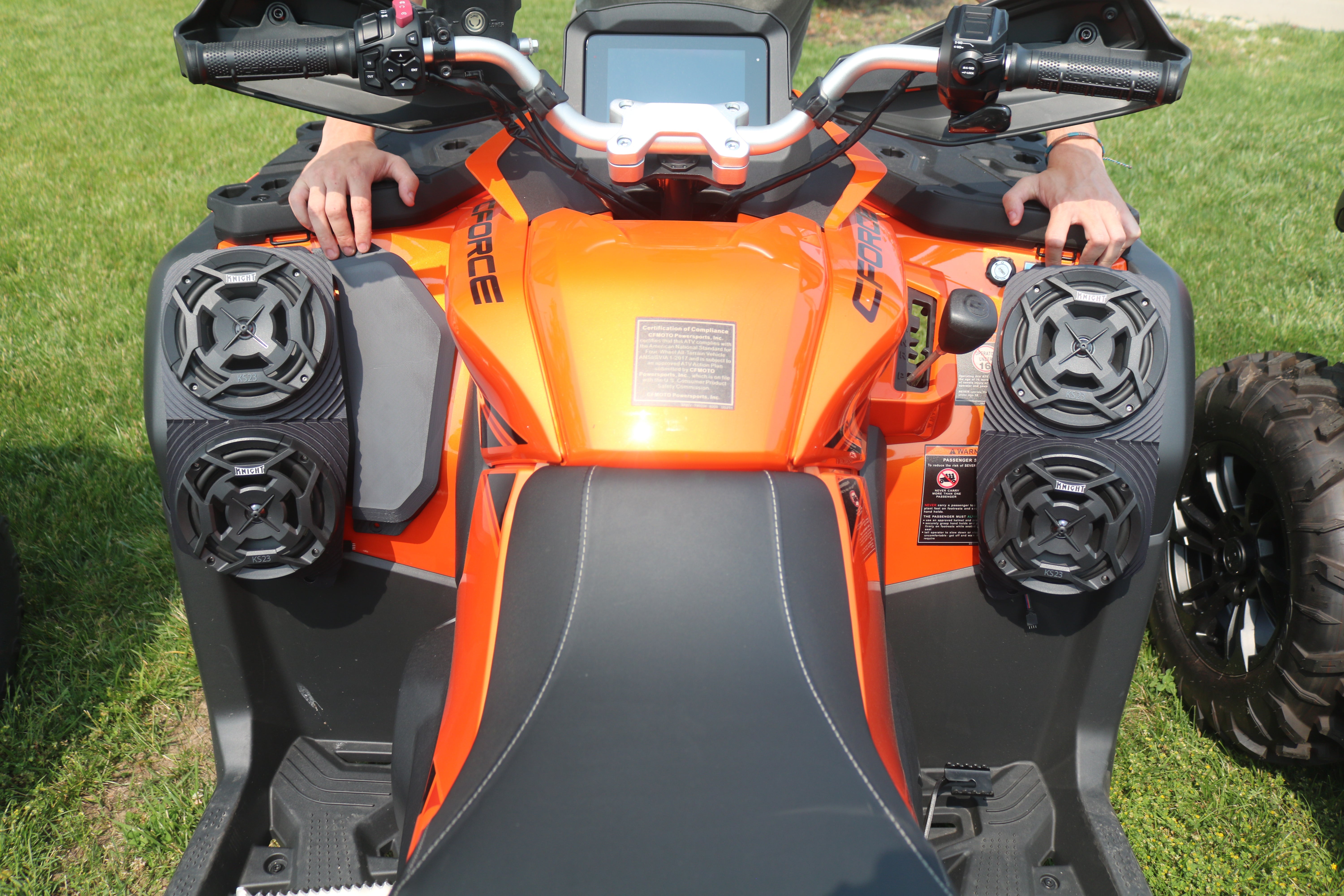 Photo of CFMOTO CForce 800/1000 (24-25) Bluetooth LED ATV Double Sound System by Knight ATV - Premium Power Sports for UTVs / Side by Sides
