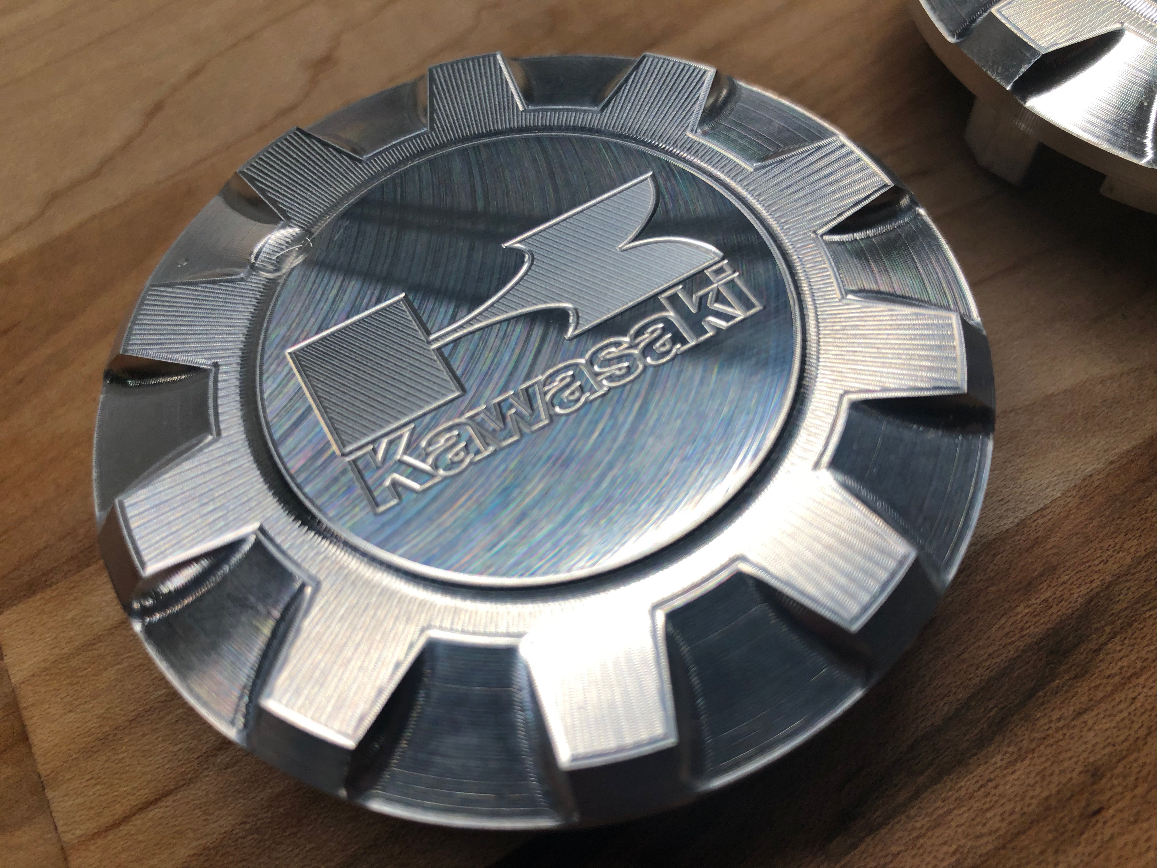 Photo of Kawasaki Teryx 2/4 Billet Steering Wheel Cap by Viper Machine - Premium for UTVs / Side by Sides