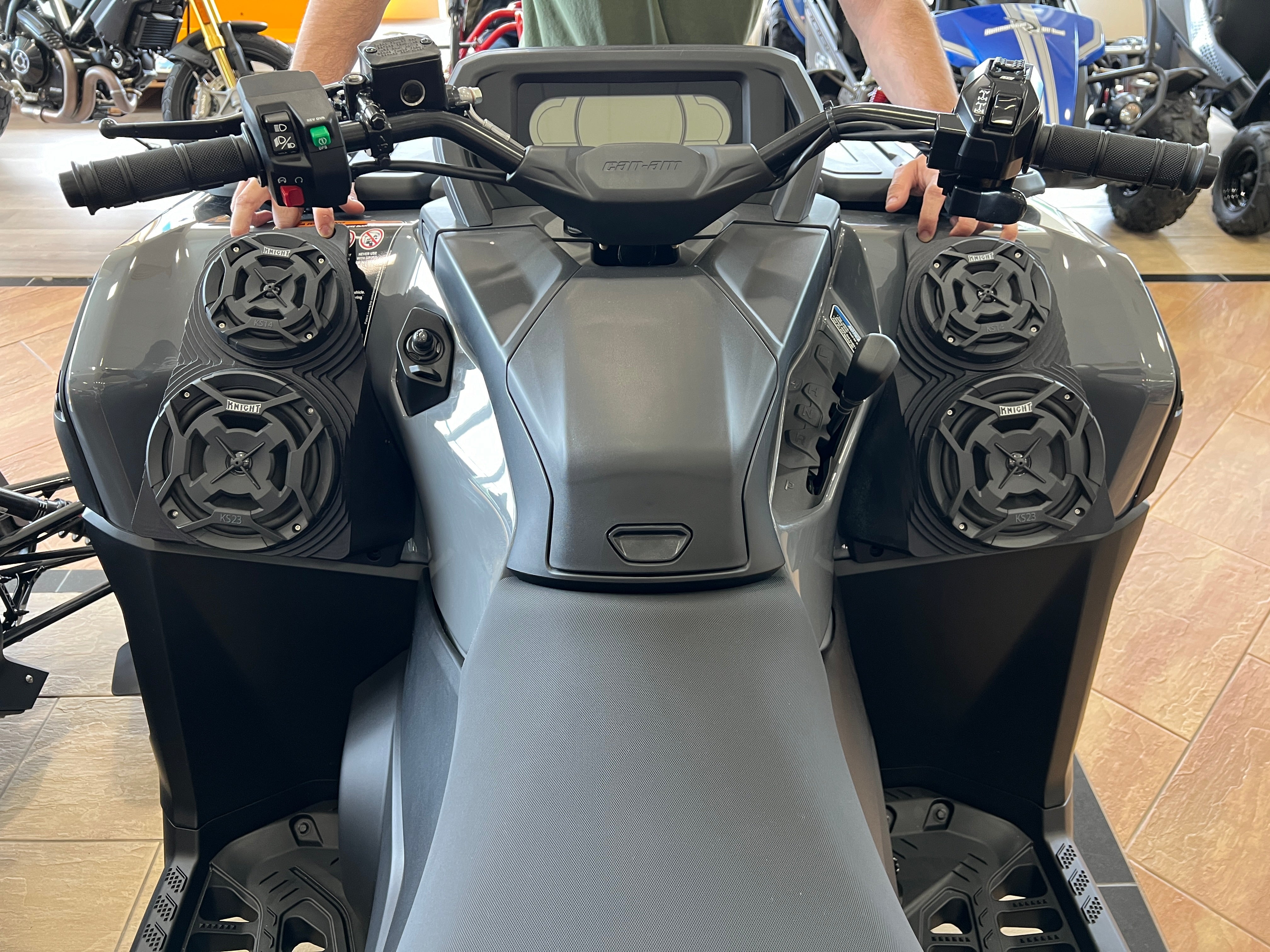 Photo of Can Am Outlander (12–25) Bluetooth LED Double ATV Surround Sound System by Knight ATV - Premium Power Sports for UTVs / Side by Sides