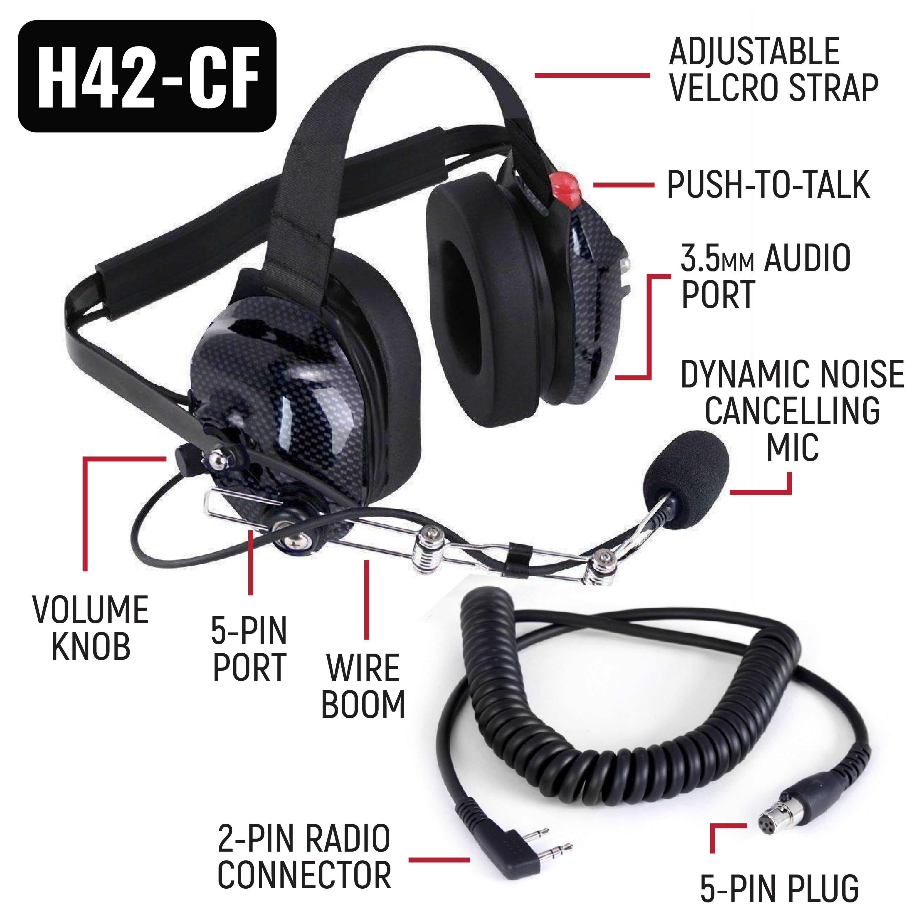 Photo of IMSA Driver and Crew Chief Racing Kit with R1 Radios by Rugged Radios - Premium for UTVs / Side by Sides