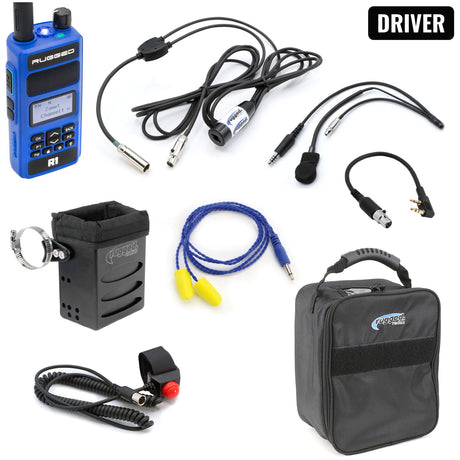 Photo of IMSA Driver Only Racing Communication Kit with R1 Radio by Rugged Radios - Premium for UTVs / Side by Sides