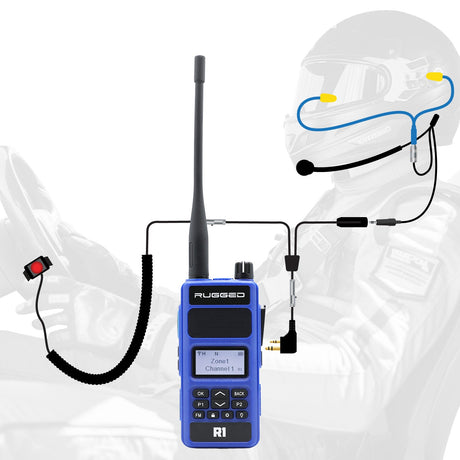 Photo of IMSA Driver Only Racing Communication Kit with R1 Radio by Rugged Radios - Premium for UTVs / Side by Sides