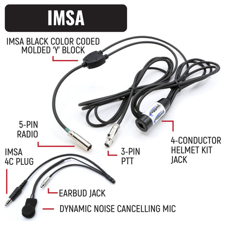 Photo of IMSA Driver Only Racing Communication Kit with R1 Radio by Rugged Radios - Premium for UTVs / Side by Sides