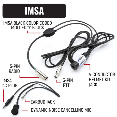 Photo of IMSA Driver Only Long Track Racing Communication Kit with RDH16 Radio by Rugged Radios - Premium for UTVs / Side by Sides