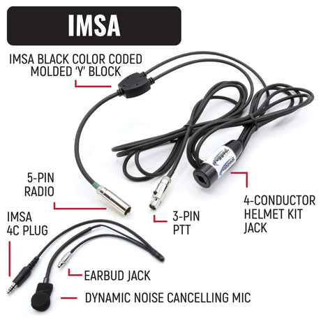 Photo of IMSA Driver Only Communication Kit with V3 Radio by Rugged Radios - Premium for UTVs / Side by Sides