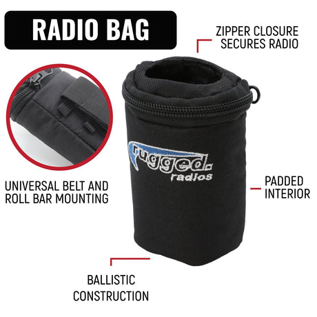 Photo of IMSA Driver Only Communication Kit with V3 Radio by Rugged Radios - Premium for UTVs / Side by Sides