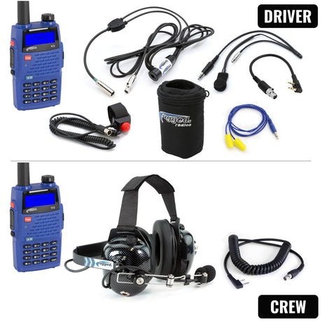 Photo of IMSA Driver and Crew Chief Racing Kit with V3 Radios by Rugged Radios - Premium for UTVs / Side by Sides