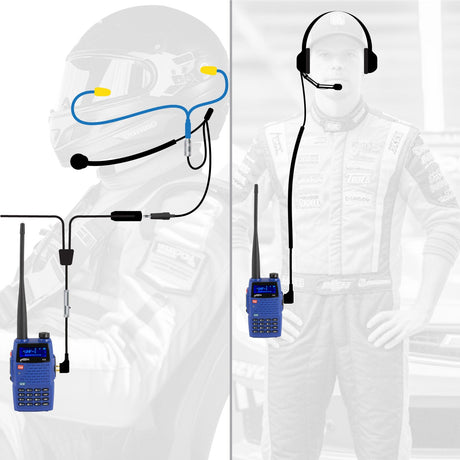 Photo of IMSA Driver and Crew Chief Racing Kit with V3 Radios by Rugged Radios - Premium for UTVs / Side by Sides
