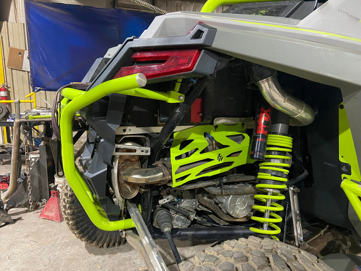 Photo of Exhaust Cover- Pro XP/ TURBO R/ PRO S by L&W Fab - Premium Exhaust Covers for UTVs / Side by Sides