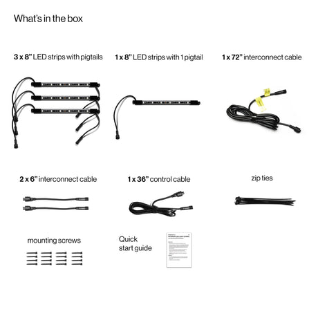 Photo of Extreme Strips - Interior LED Light Strips by ECOXGEAR - Premium for UTVs / Side by Sides