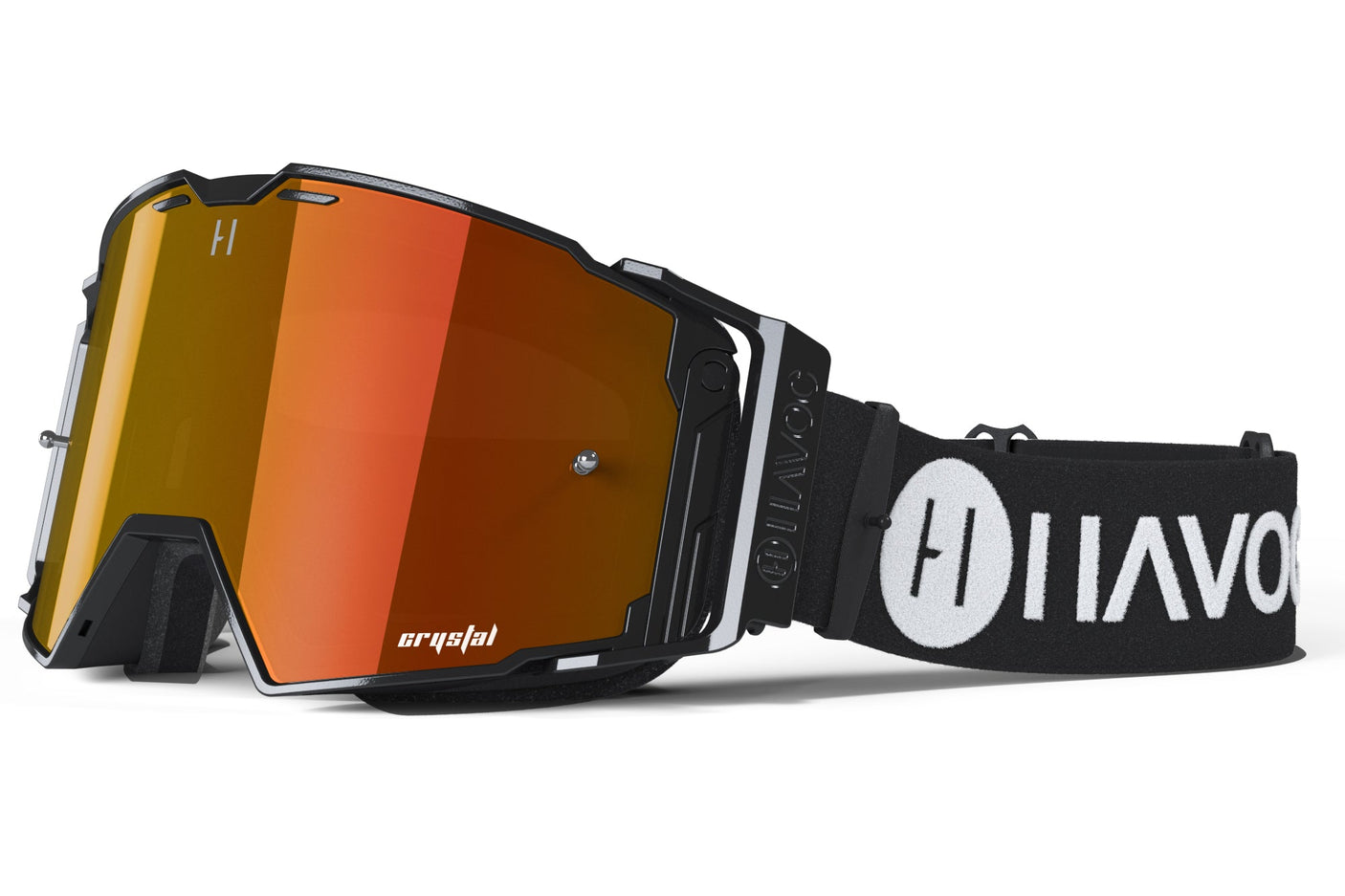 Havoc Helios Goggles - Inverse Strap Red Crystal HD Lens