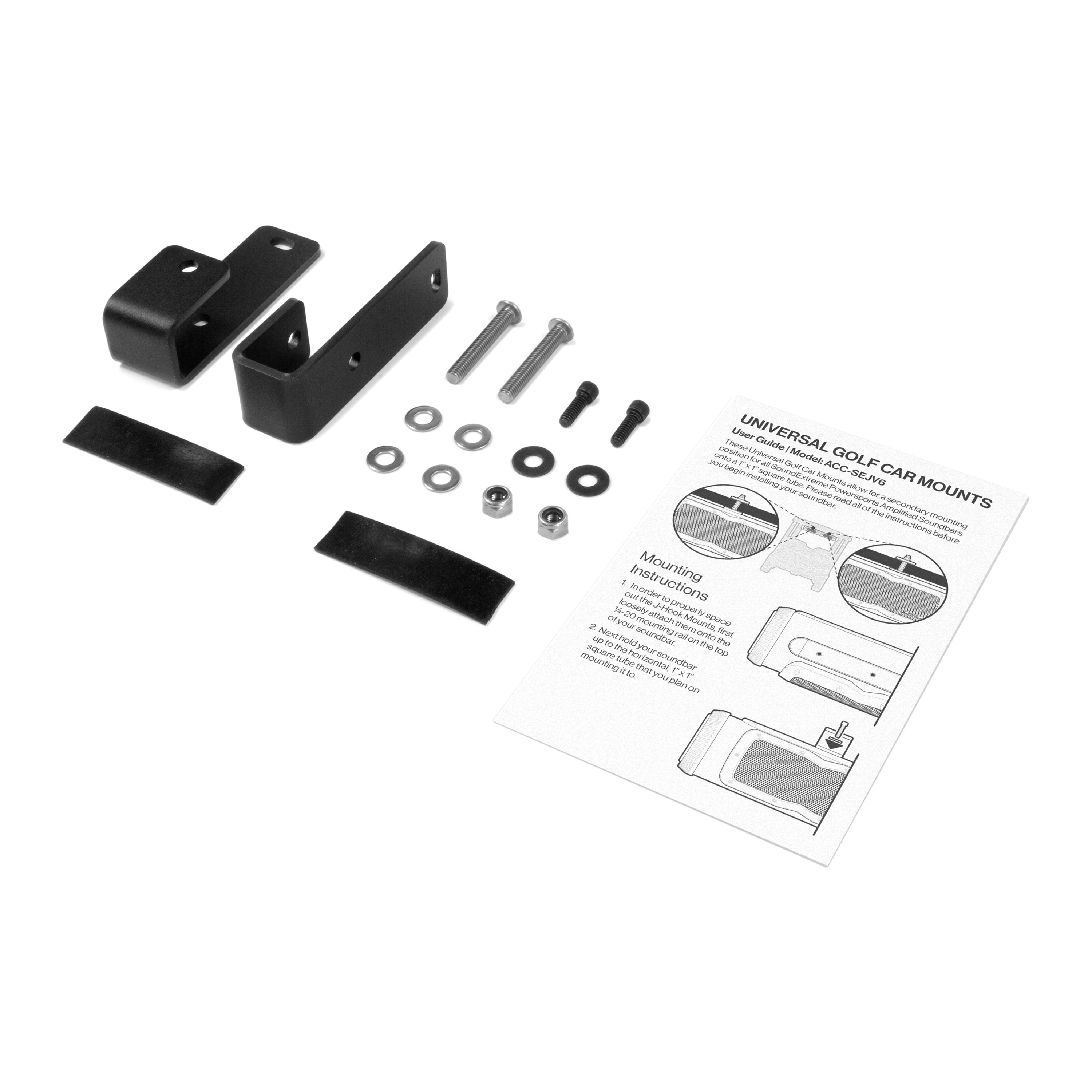 Photo of Universal Golf Strut Mounting "J" Bracket by ECOXGEAR - Premium for UTVs / Side by Sides