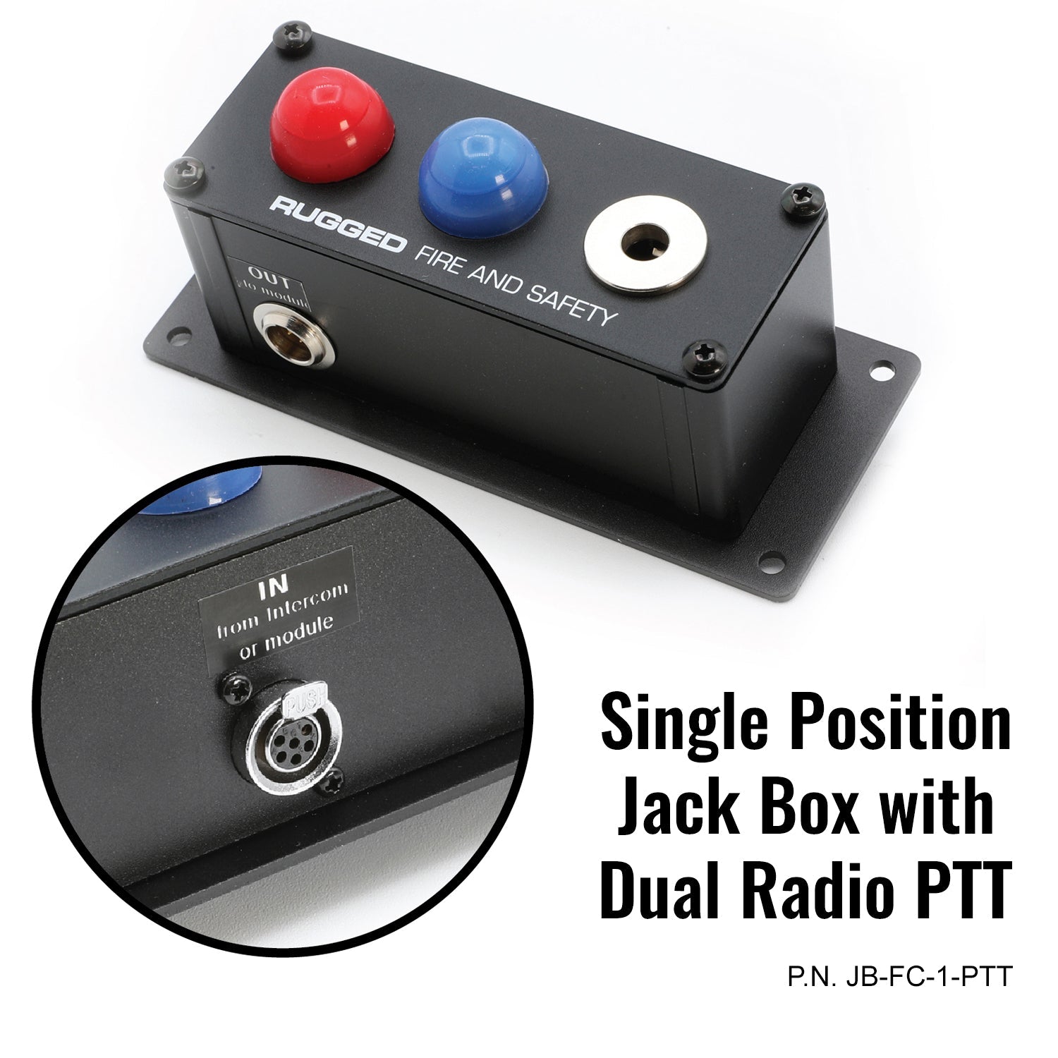 Photo of Jack Box Headset Stations for RRP800 Fire & Safety Intercoms by Rugged Radios - Premium for UTVs / Side by Sides