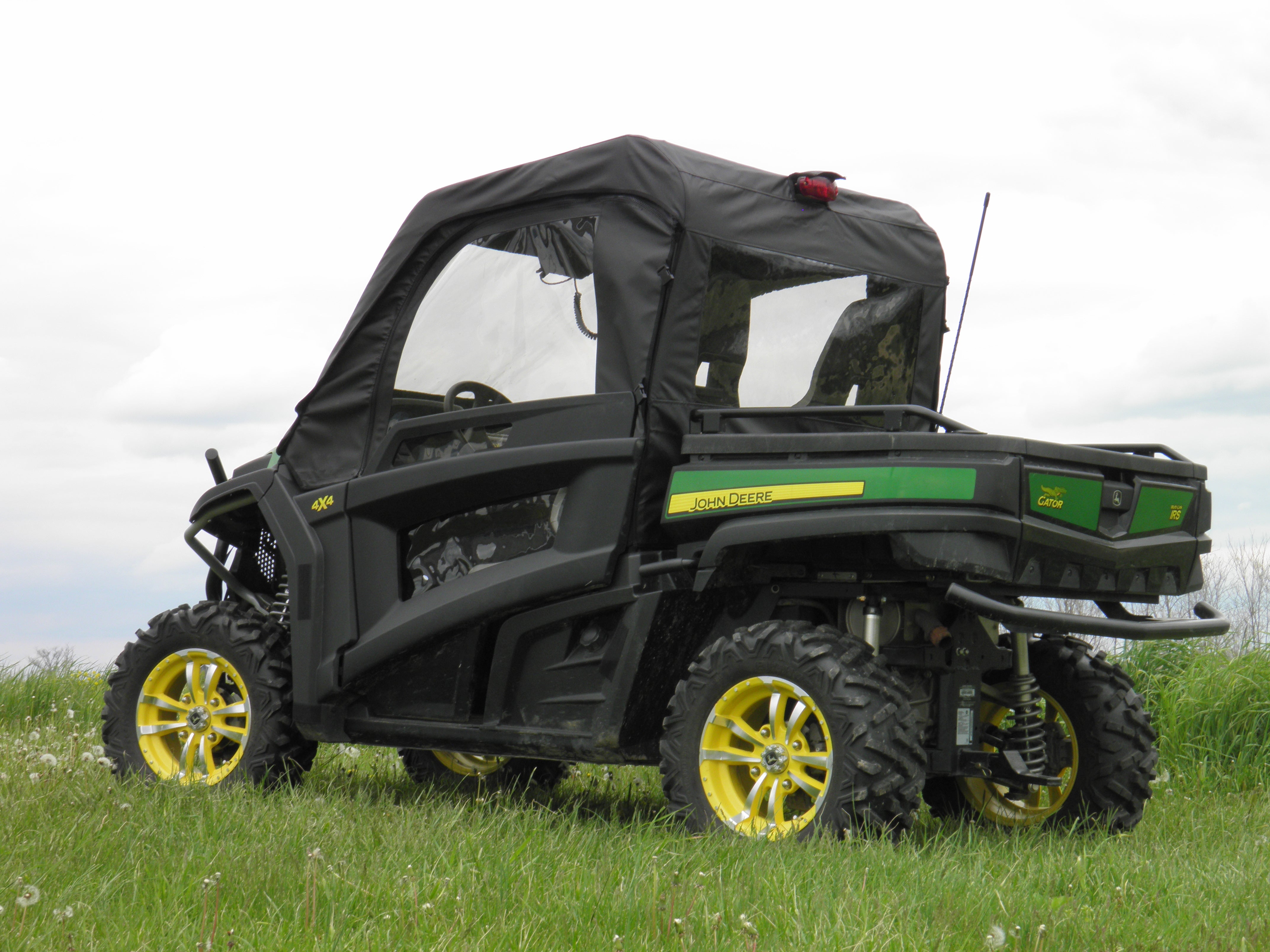 Photo of John Deere Gator 850i/860i - Full Cab Enclosure for Hard Windshield w/Lower Door Insert Option (Half Doors) by 3 Star UTV - Premium Enclosures for UTVs / Side by Sides