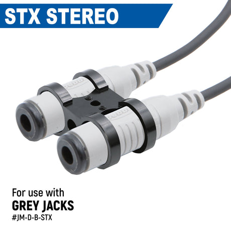 Photo of Dual Headset or Helmet Jack - Bar Mount by Rugged Radios - Premium for UTVs / Side by Sides