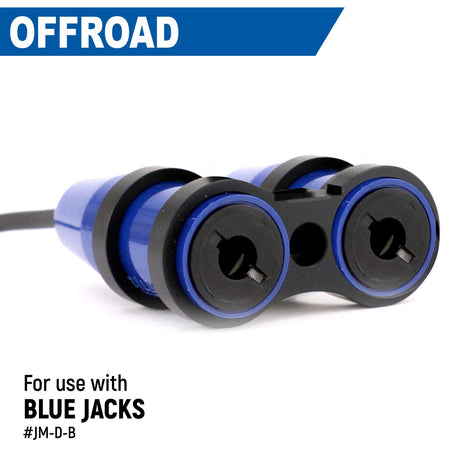 Photo of Dual Headset or Helmet Jack - Bar Mount by Rugged Radios - Premium for UTVs / Side by Sides