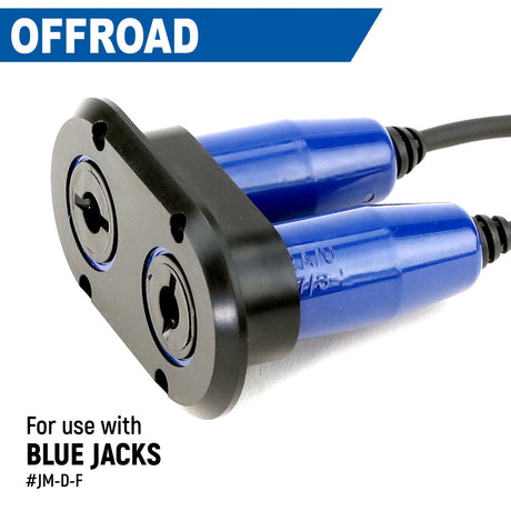 Photo of Dual Headset / Helmet Jack Flush Mount by Rugged Radios - Premium for UTVs / Side by Sides