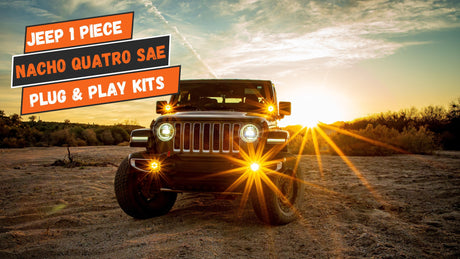 Photo of JL/JT SAE PLUG N PLAY FOG KIT by Nacho Offroad Lighting - Premium for UTVs / Side by Sides