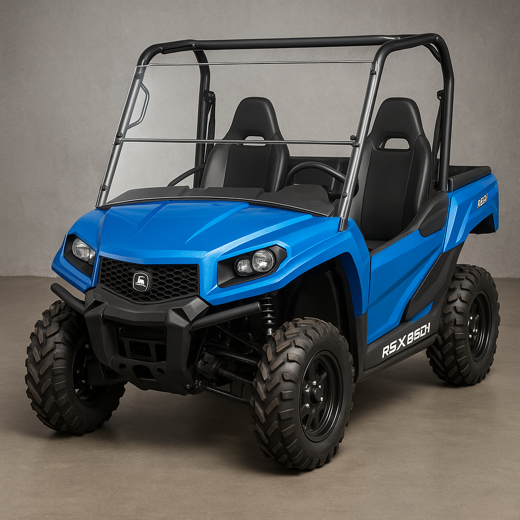 Photo of TK00596 JOHN DEERE GATOR RSX TILTING UTV WINDSHIELD - SCRATCH RESISTANT 3/16” - FOR SOFT OR NO TOP by TerraRider UTV Windshields & Accessories - Premium for UTVs / Side by Sides