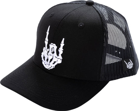 Photo of BadFlag Skeleton Hand Trucker Hat by Bad Flag Store - Premium Apparel & Accessories for UTVs / Side by Sides
