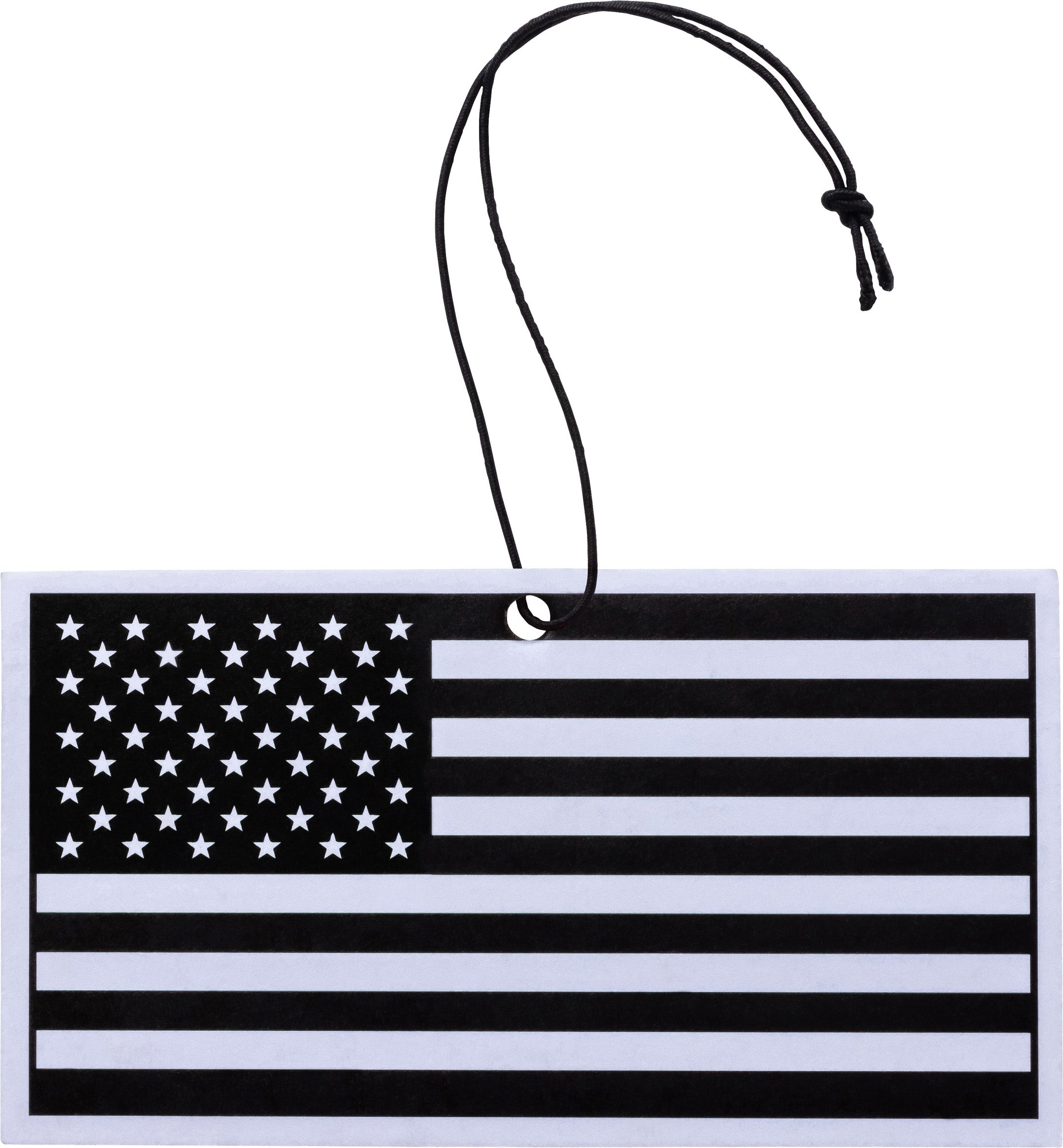 Photo of Black and White American Flag Air Freshener Vanilla Scent by Bad Flag Store - Premium Accessories for UTVs / Side by Sides