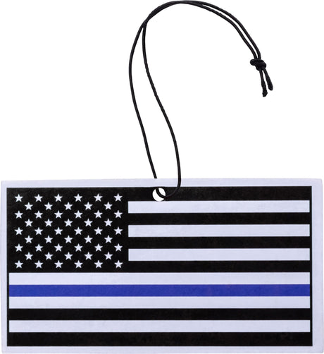 Photo of Blue Line American Flag Air Freshener VANILLA Scent by Bad Flag Store - Premium Apparel & Accessories for UTVs / Side by Sides