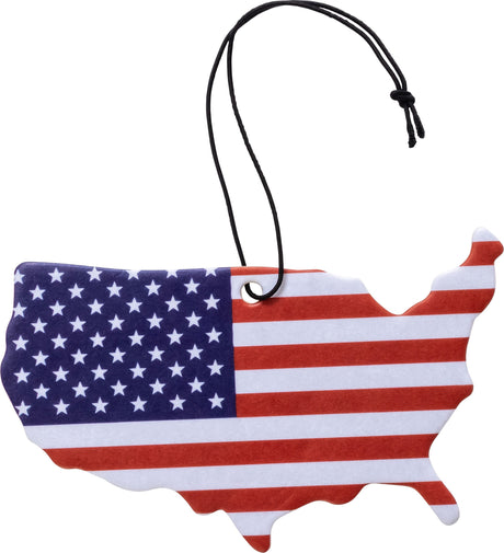 Photo of American Flag Map Air Freshener VANILLA Scent by Bad Flag Store - Premium Apparel & Accessories for UTVs / Side by Sides