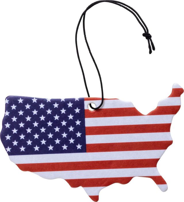 Photo of American Flag Map Air Freshener VANILLA Scent by Bad Flag Store - Premium Apparel & Accessories for UTVs / Side by Sides