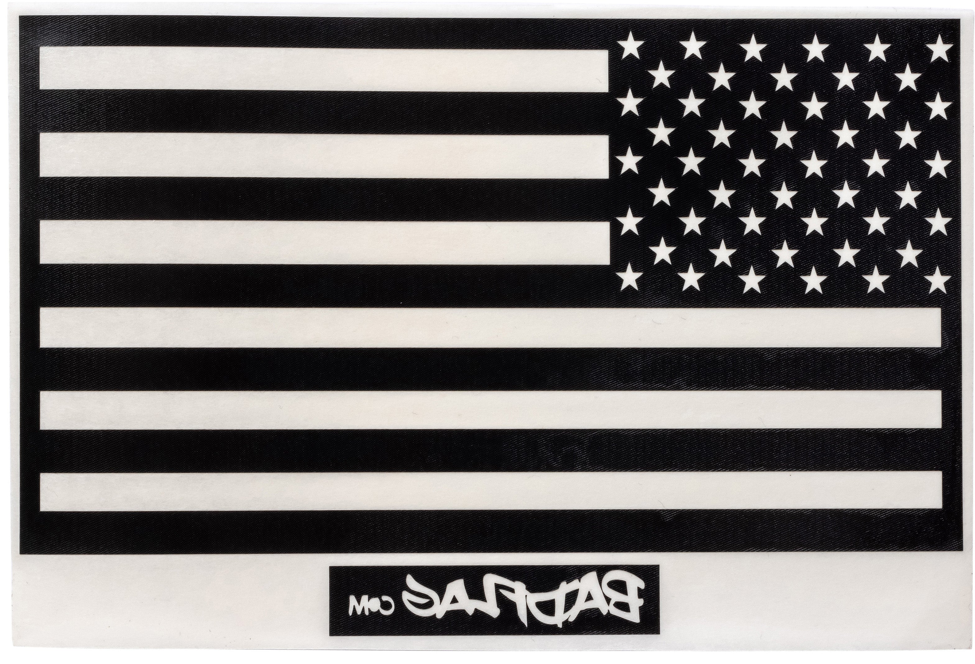 Photo of Black American Flag Vinyl Decal (Left and Right sides) by Bad Flag Store - Premium Accessories for UTVs / Side by Sides